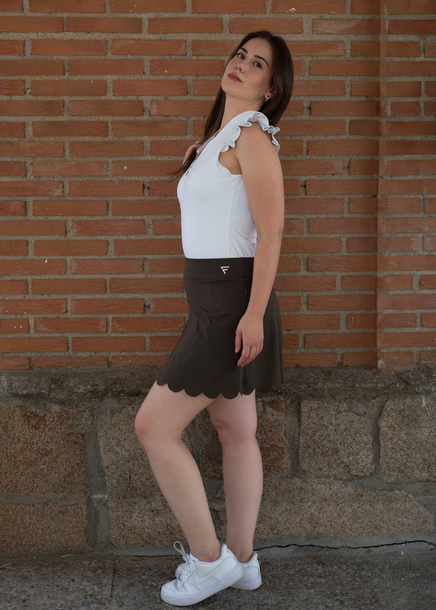 Falda Pebble | Verde Oliva
