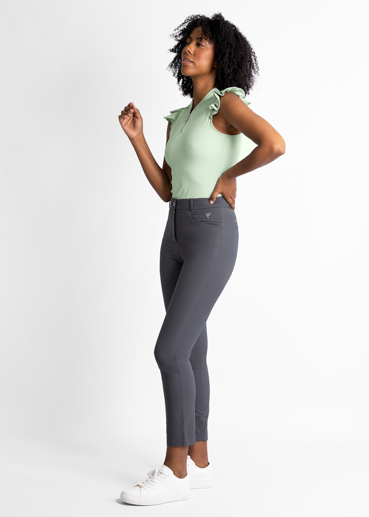Quinta Sleeveless Shirt | Sage Green