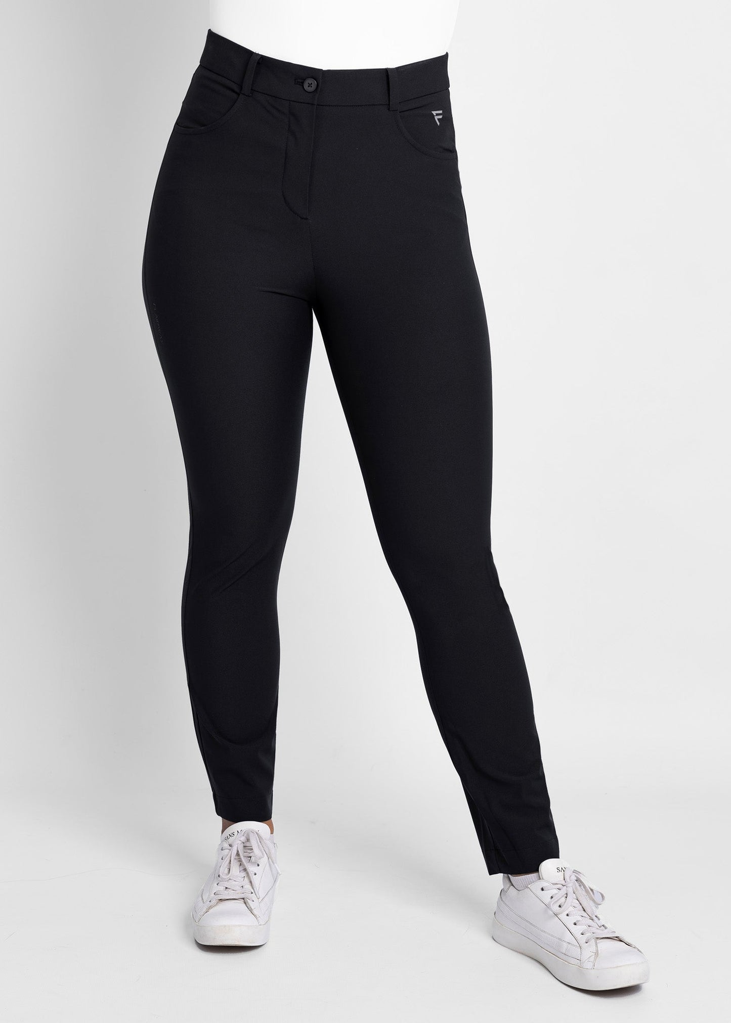 women high-waisted golf pants (black)