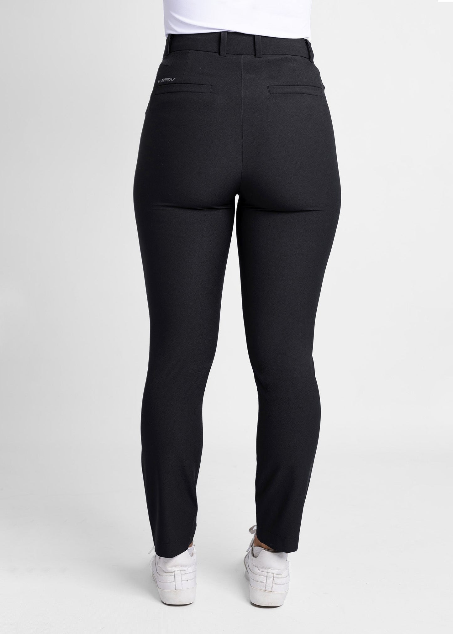 women high-waisted golf pants (black)