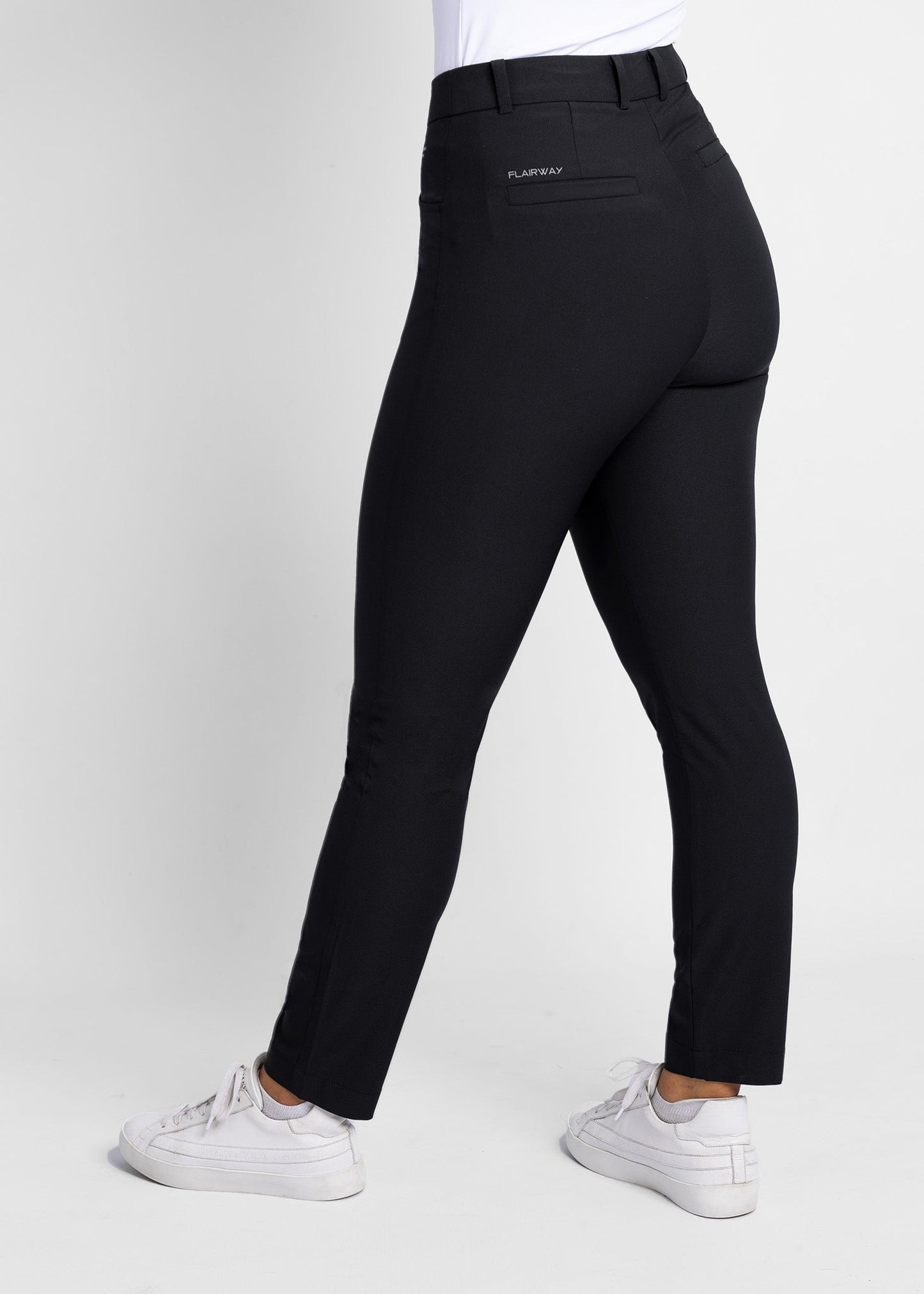 women high-waisted golf pants (black)