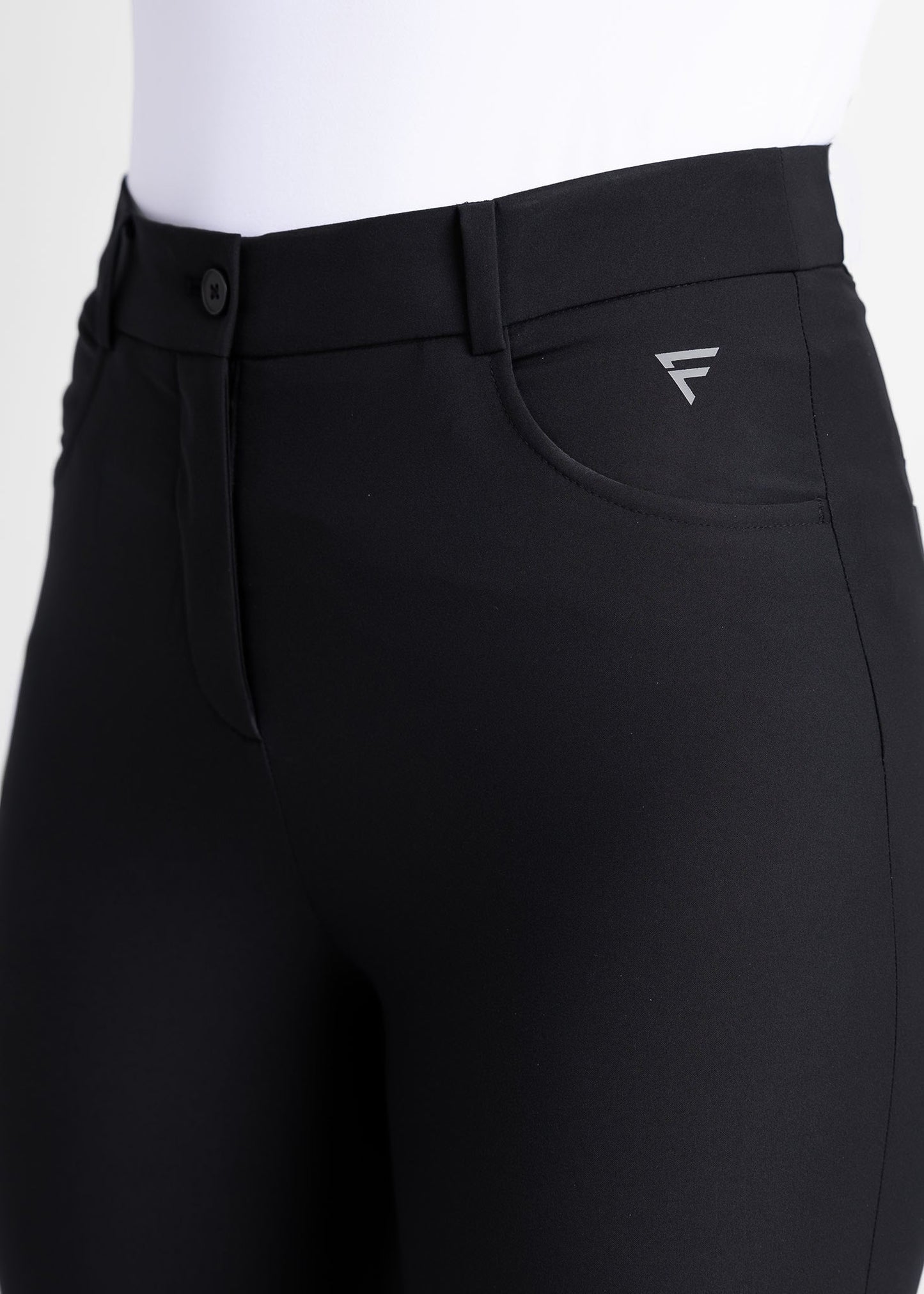 women high-waisted golf pants (black)