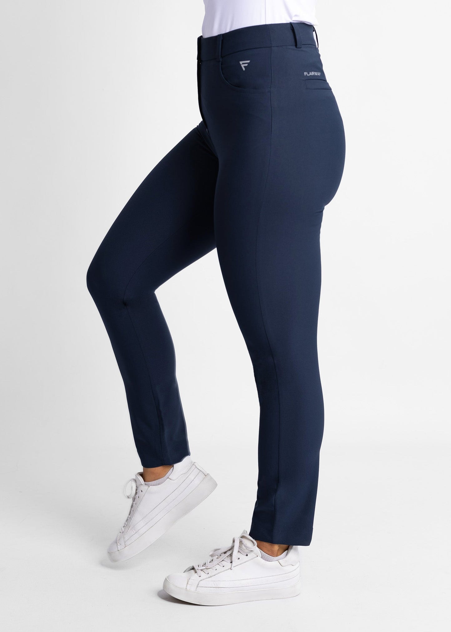 women high-waisted  golf pants (navy)