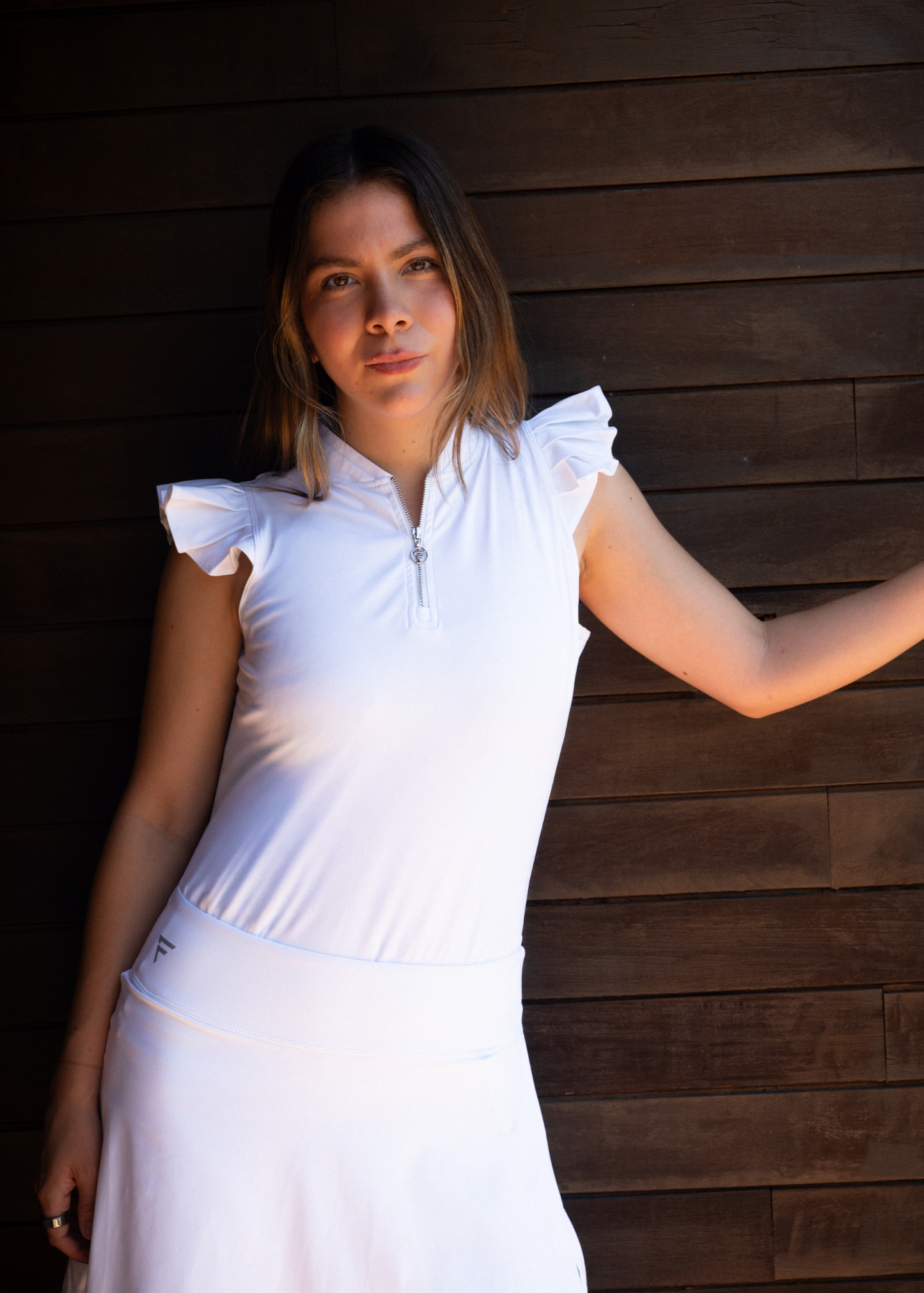 Quinta Sleeveless Shirt | White