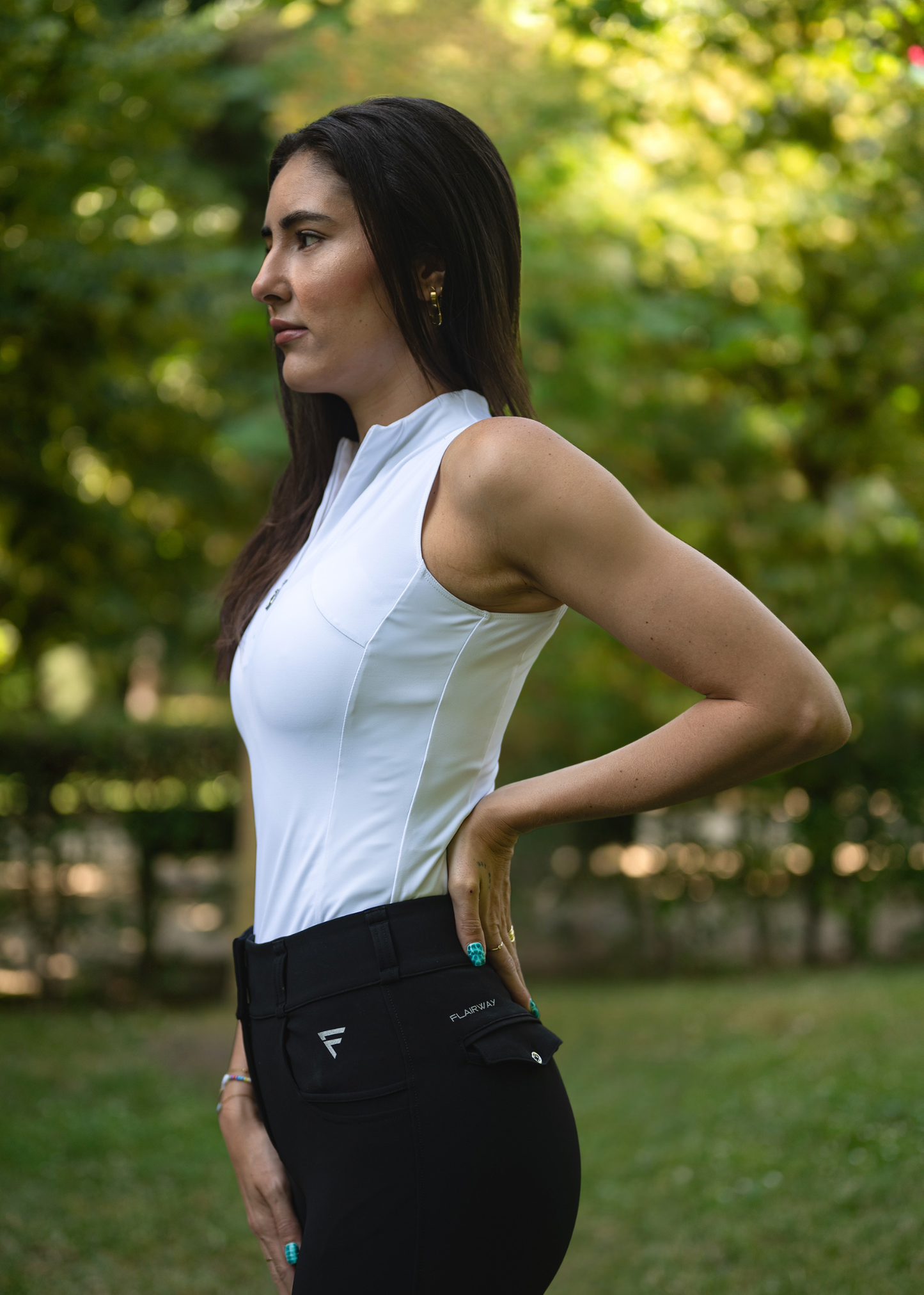 Doral Sleeveless Shirt | White