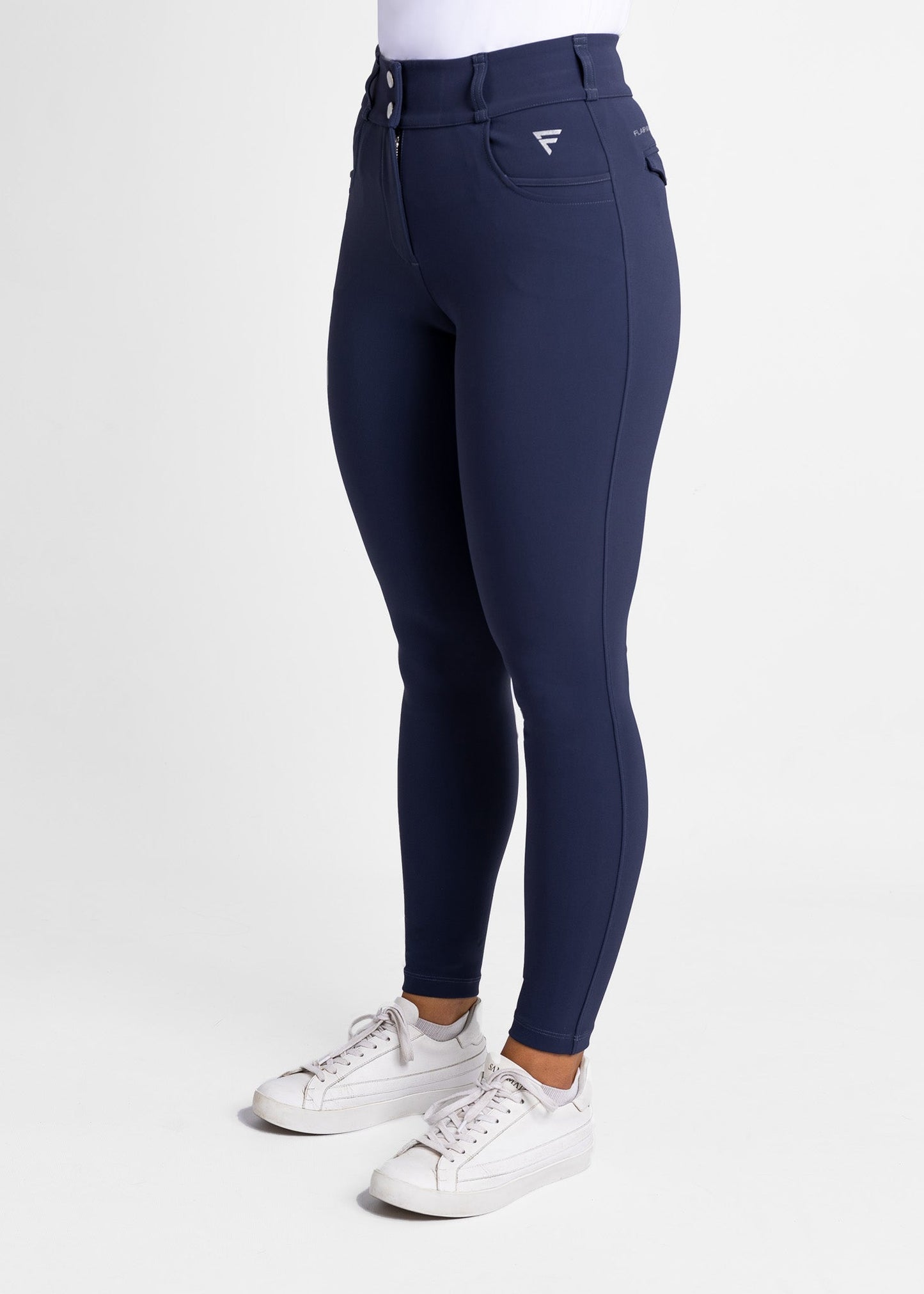 women high-waisted stretchy golf pants (navy)