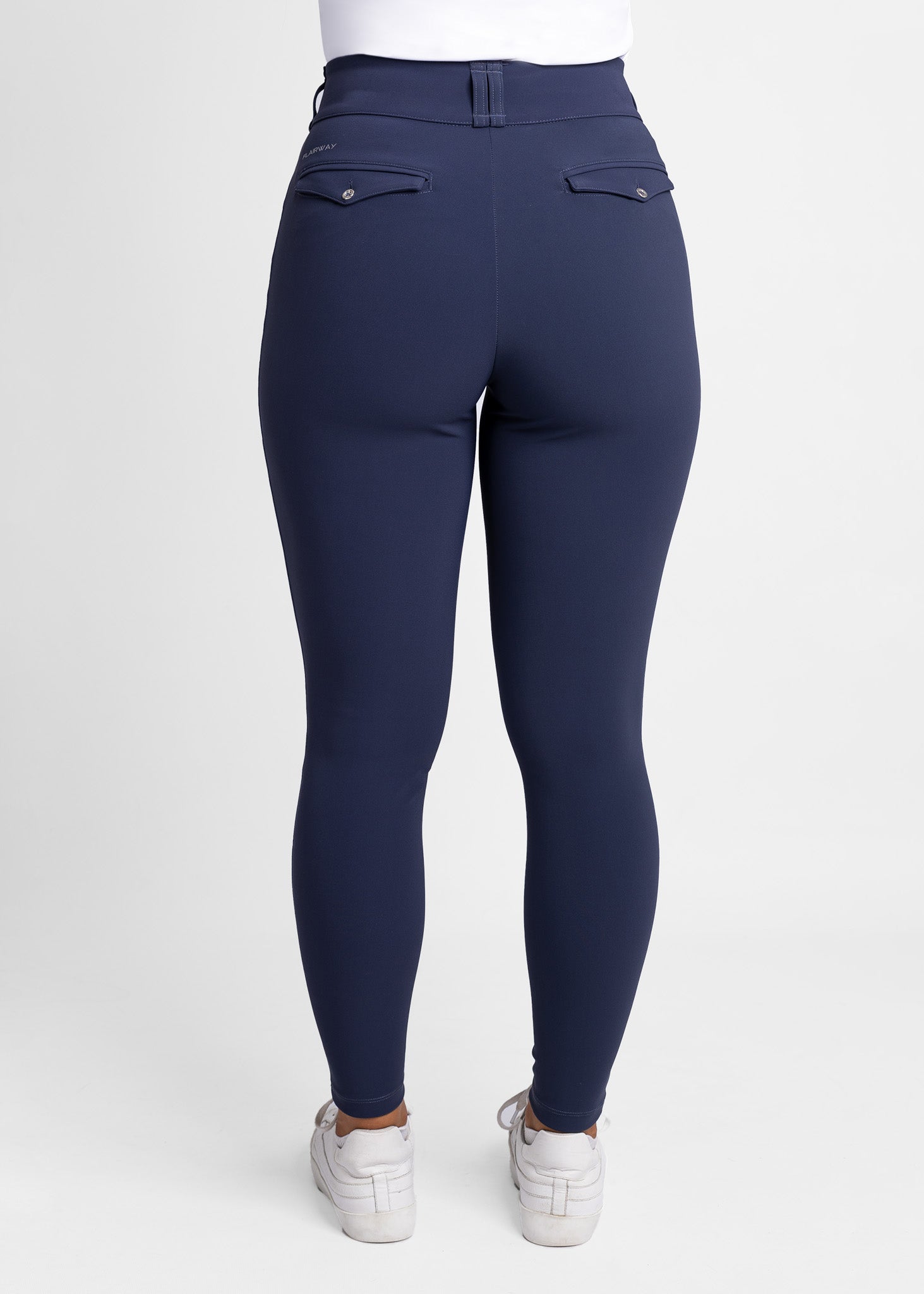 Plus Size Navy Blue Stretch Bengaline Slim Leg Trousers | Yours Clothing