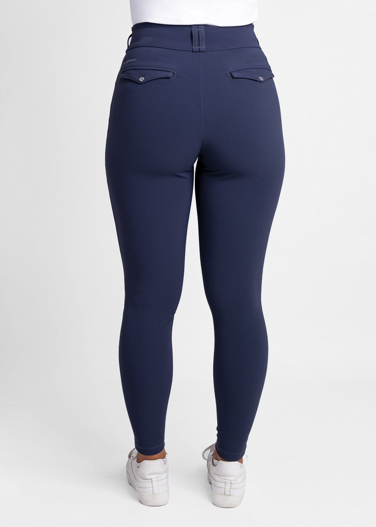 women high-waisted stretchy golf pants (navy)