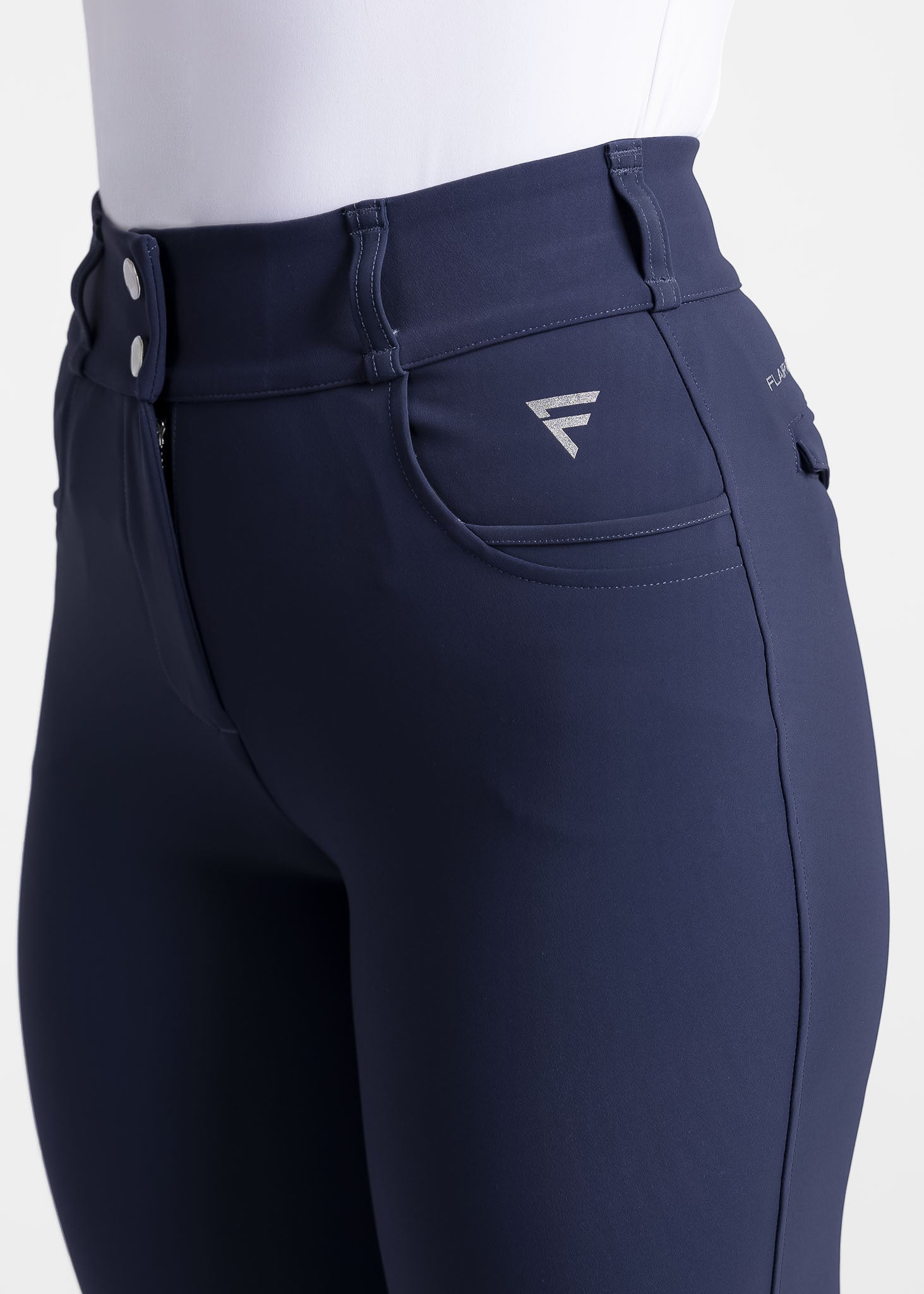 women high-waisted stretchy golf pants (navy)