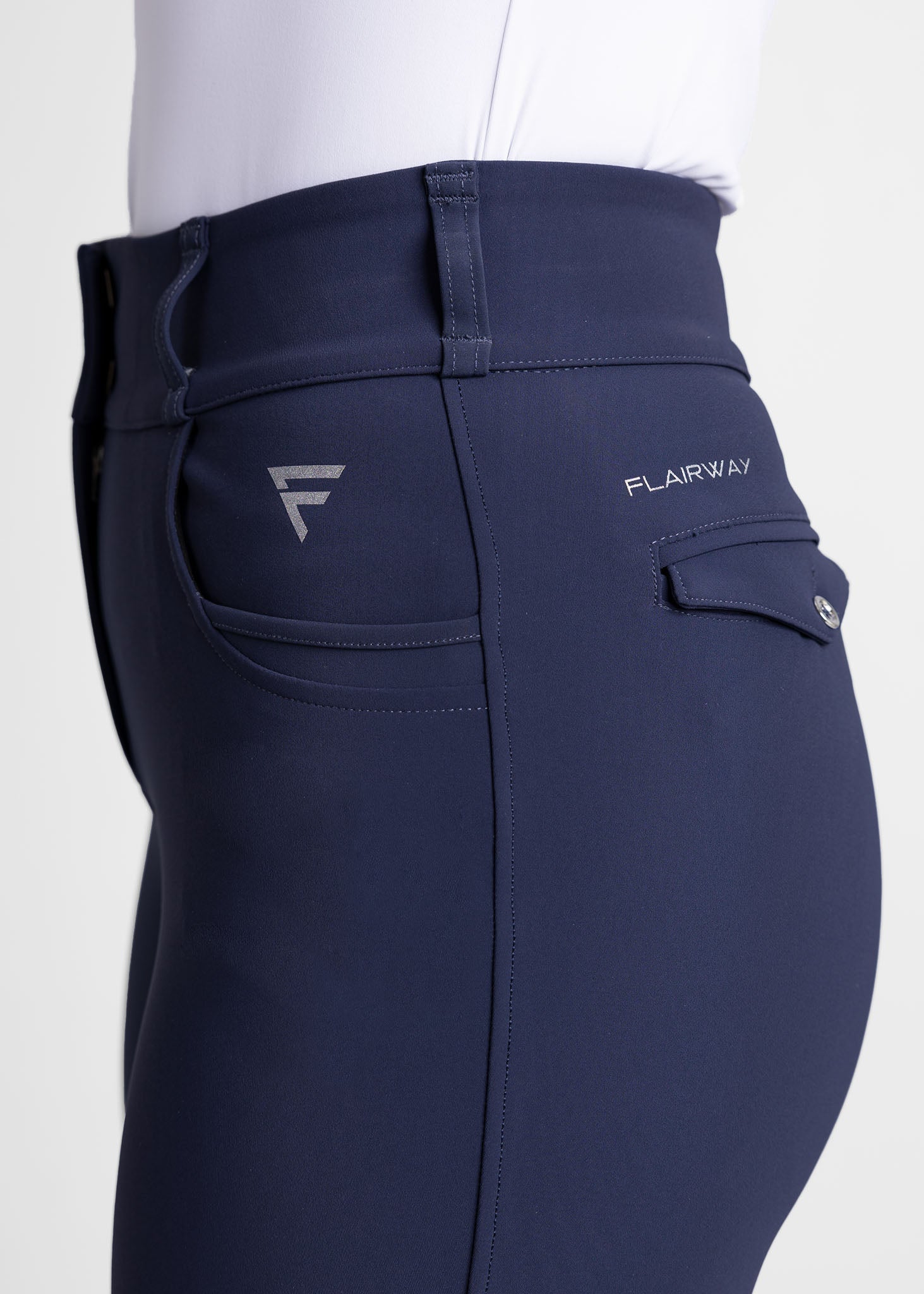 women high-waisted stretchy golf pants (navy)