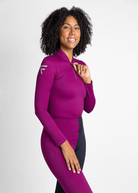 Modern base layer for women (colour: wine)