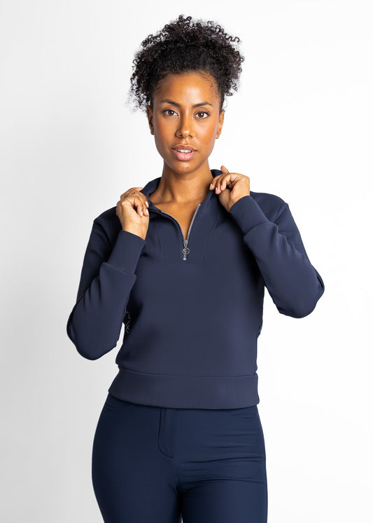 slim fit women golf sweater (navy)