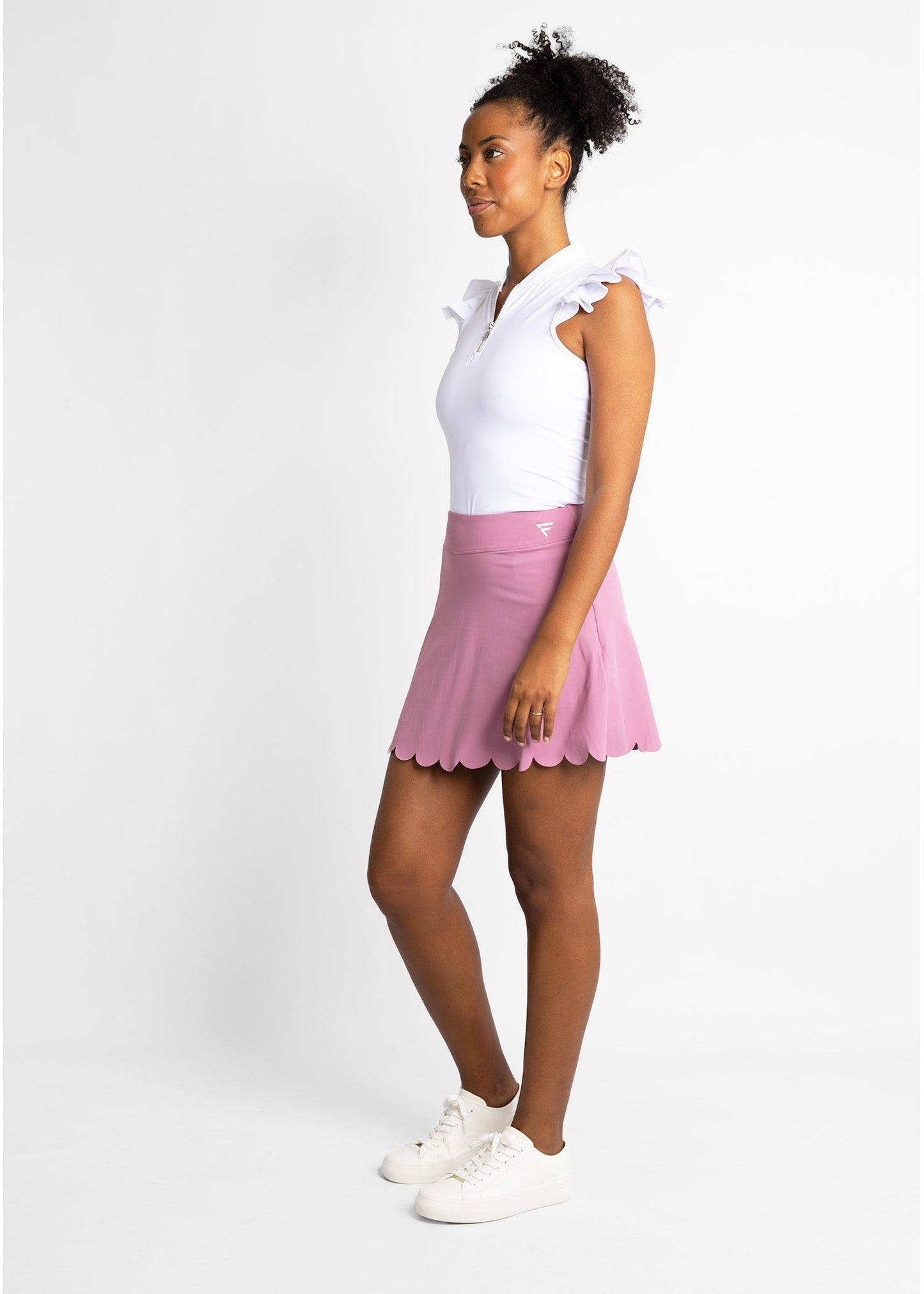 Skirts  Oalka Womens Mauve Pink Skort Skirt W Built In Shorts