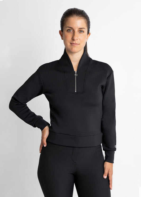 slim fit women golf sweater (black)