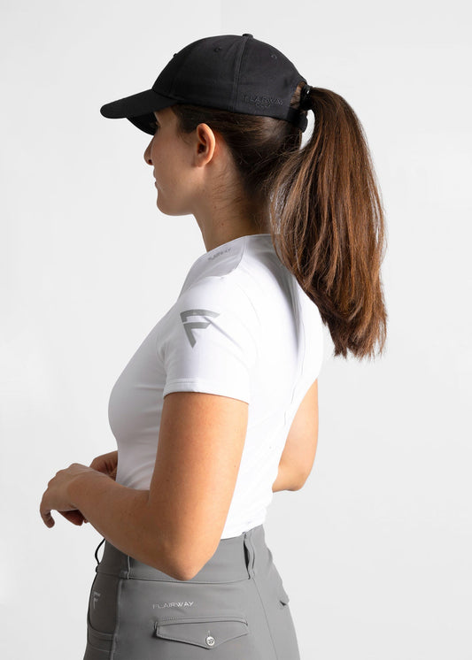 unisex organic cotton golf cap (black)