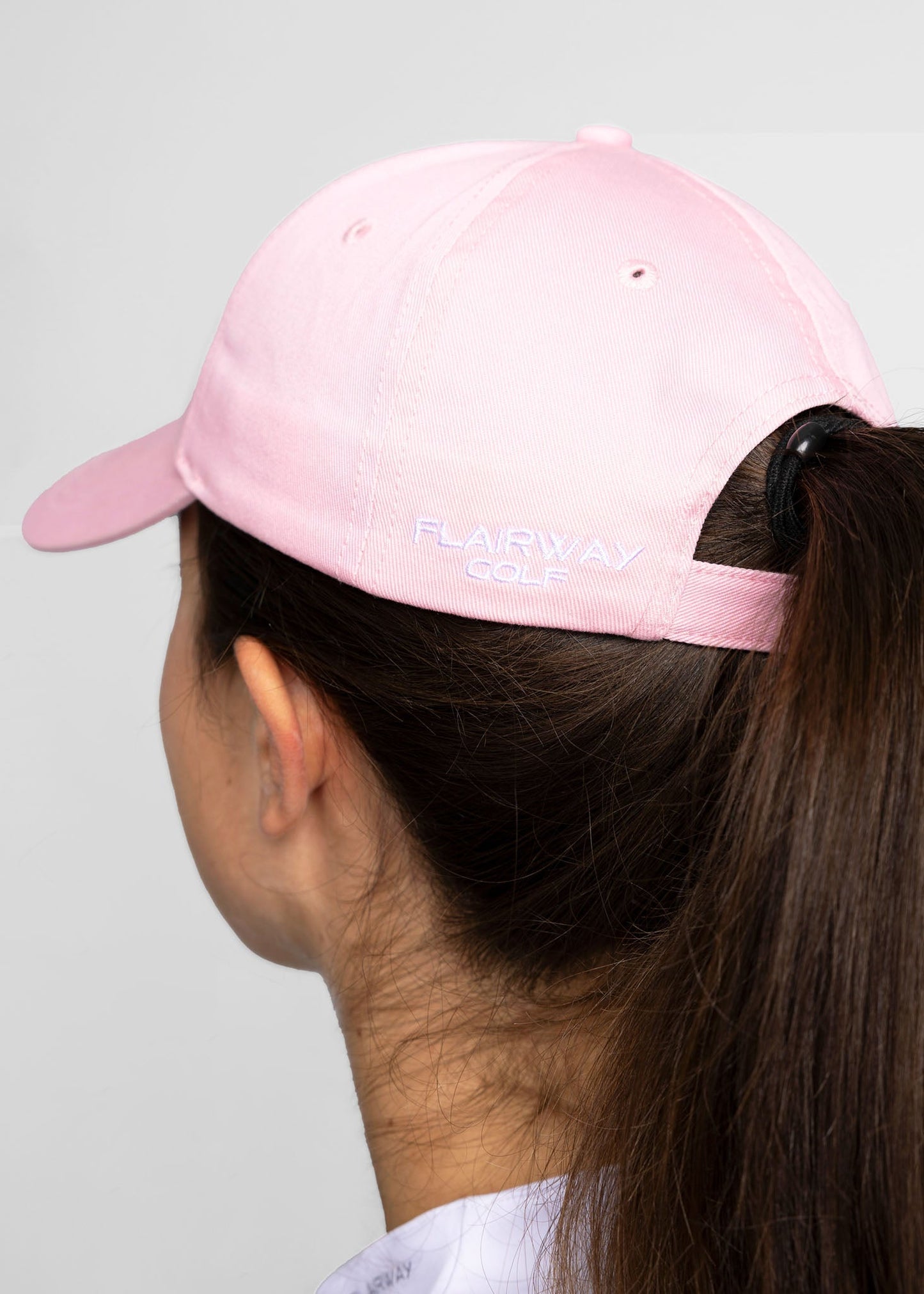 unisex organic cotton golf cap (light pink)