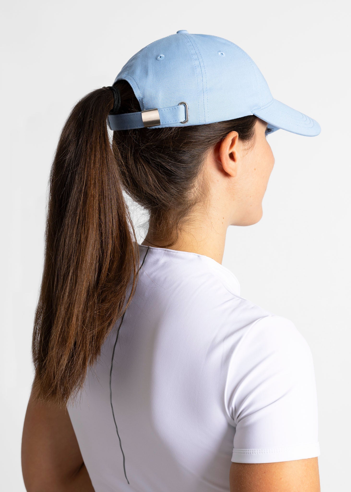 unisex organic cotton golf cap (stormy blue)