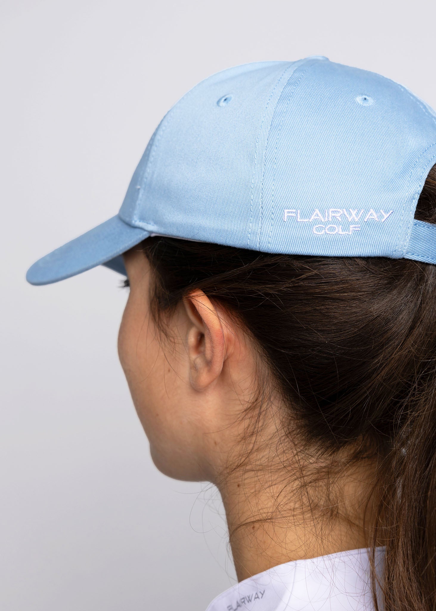 unisex organic cotton golf cap (stormy blue)