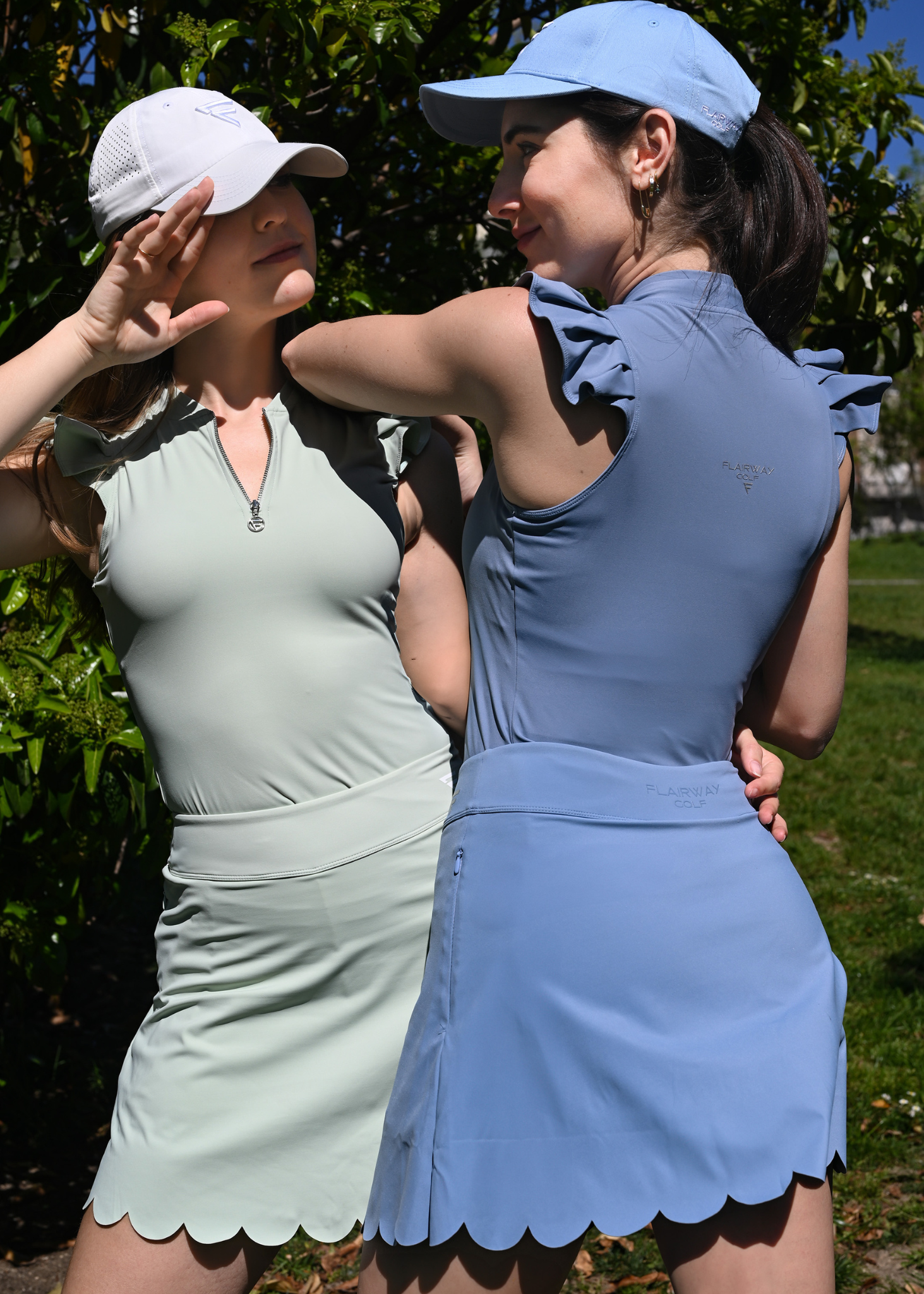Azure Blue Pebble Golf Skirt Video
